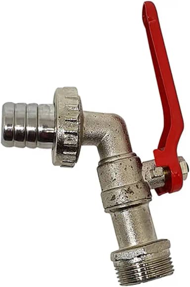 Western TR-22 Torneira para Jardim, Prata/Vermelho, 3/4"