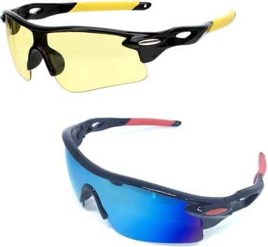 Kit 2 Óculos Bike Speed Ciclismo Esportivo Uv 400 + Noturno