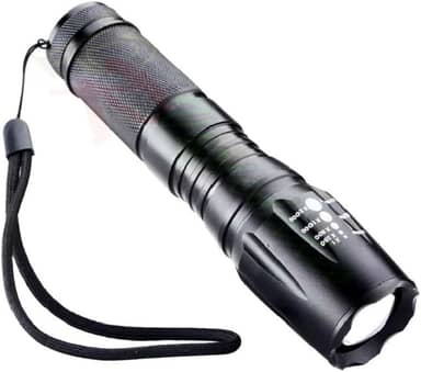 Lanterna Tática Militar X900 Recarregável Police Com Zoom