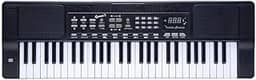 Teclado Musical Queen's de 54 Teclas, para Iniciantes e Intermediários, Preto