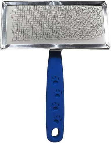 Escova Removedora de Pelos para Cães e Gatos, Escova Slicker Profissional com Cerdas de Aço Inox, Ideal para Desembolar e Reduzir a Queda de Pelos