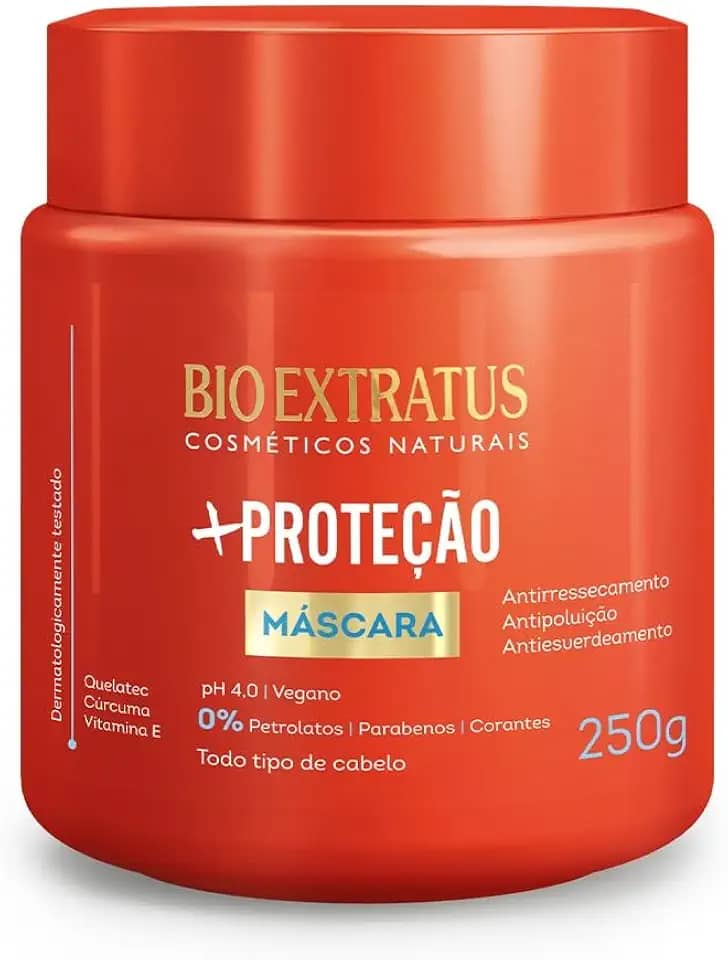 Máscara Bio Extratus +Proteção 250g – Hidratação Profunda, Antipoluição e Brilho Imediato