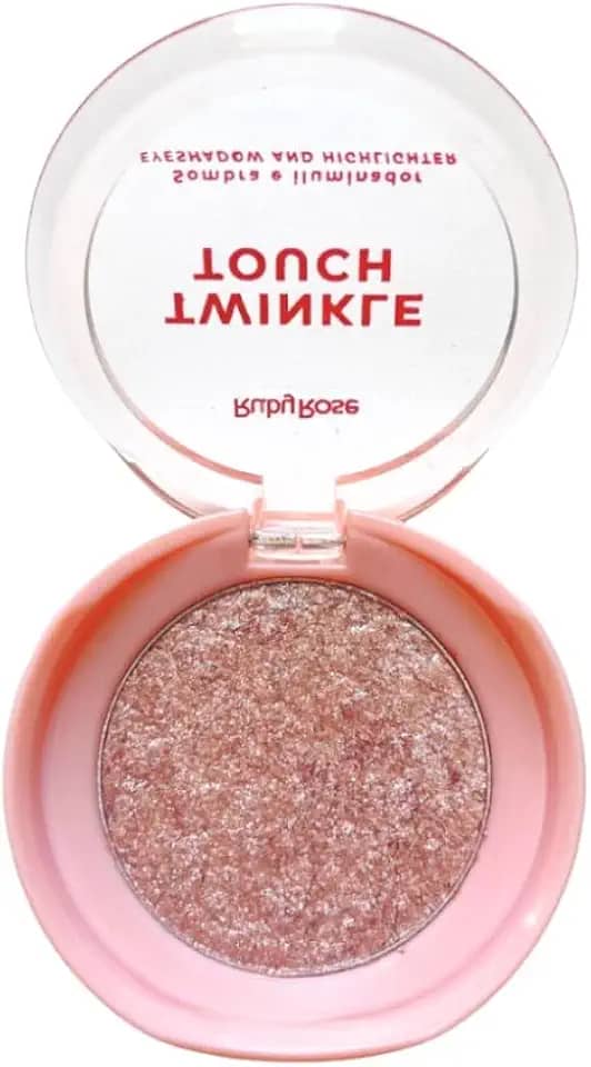 Sombra e Iluminador Twinkle Touch Ruby Rose 2 em 1 Ultrafino (Pink Luster, 6g)