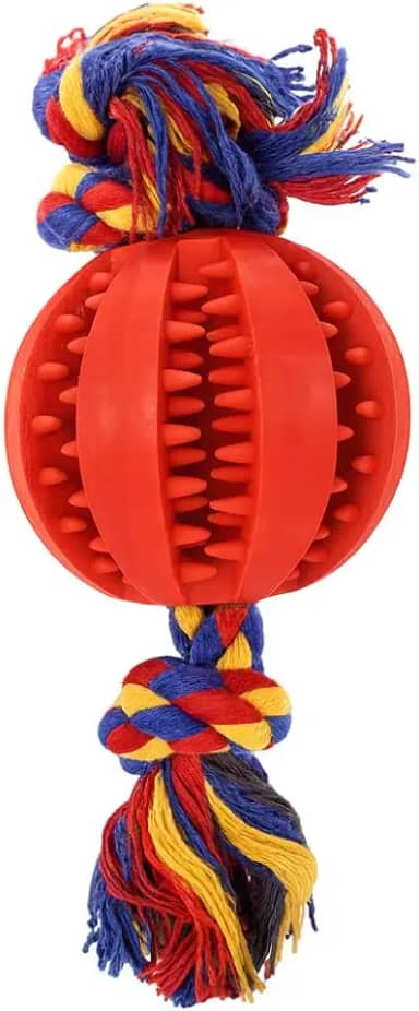 Brinquedo Mordedor Interativo para Pets, Cães, Gatos – Estimula, Distrai e Ajuda na Higiene | Antiestresse c/Espaço para Pastas ou Petiscos (médio)