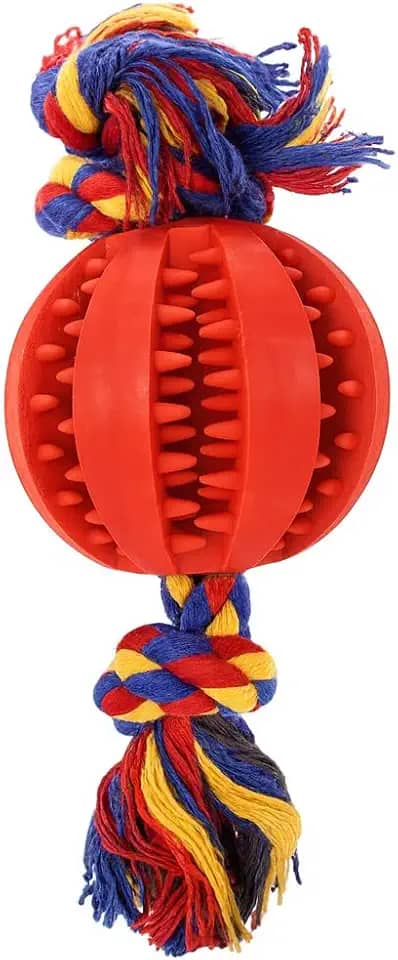 Brinquedo Mordedor Interativo para Pets, Cães, Gatos – Estimula, Distrai e Ajuda na Higiene | Antiestresse c/Espaço para Pastas ou Petiscos (médio)