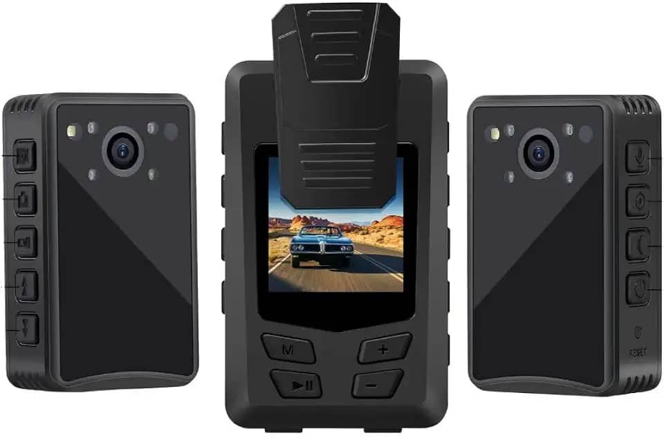 Mini Câmera Policia Bodycam Segurança Corpo Full Hd 1296p 4k A23 Externa Corpo Colete Esportiva Moto Ciclista Bike Airsoft Capacete