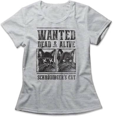 Camiseta Feminina Schrdinger's Cat
