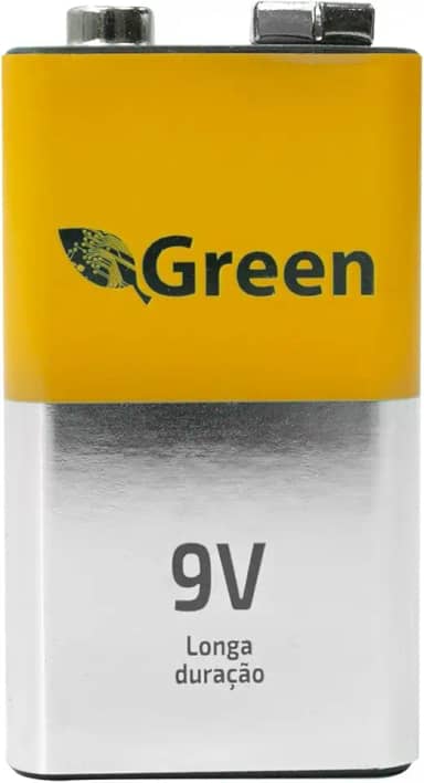 Green, 013-0009, Bateria 9V 500Ma - Recarregavel Com Carga