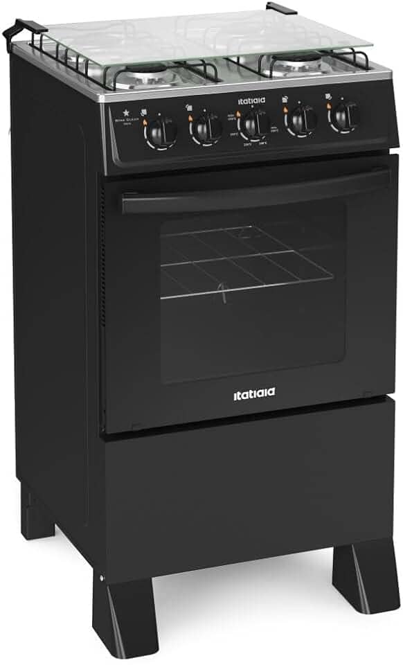 Fogão Itatiaia 4 Bocas Star Clean New Preto