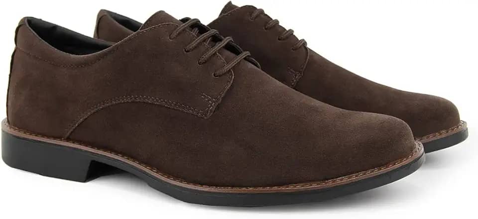 Sapato Social Oxford Masculino Elegante em Camurça Confortável e Resistente