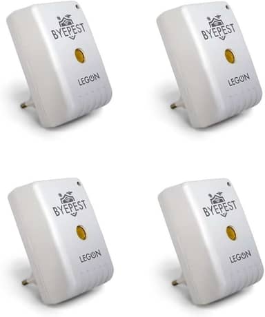 Kit c/ 4 Repelente Eletrônico Espanta Ratos E Morcegos ByePest Alcance 200m²