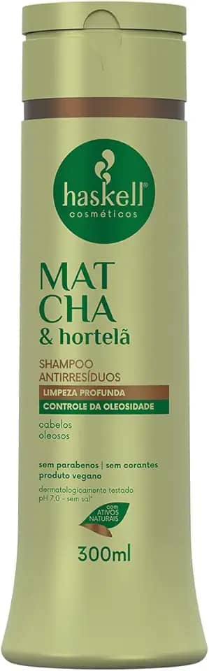 Haskell Shampoo Antirresíduos Matcha & Hortelã 300Ml