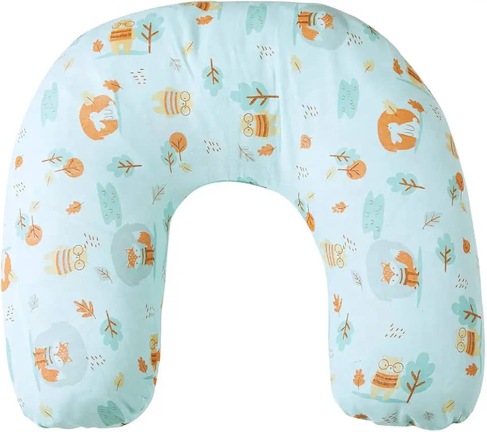 Papi Textil Almofada de Amamentação e Apoio para o Bebê Karinho, Bosque