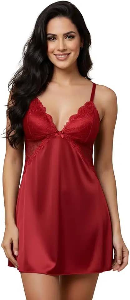 Camisola de microfibra com pequeno detalhe renda nas duas laterais, sem bojo, sexy, linha noite, pijama