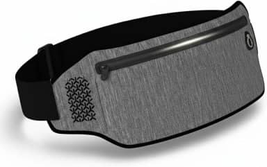 Pochete Esportiva Corrida Impermeável Refletiva Leve 90g – Celular até 7" (iPhone 15 Pro Max / S24 Ultra) – Unissex Ajustável (Preto)