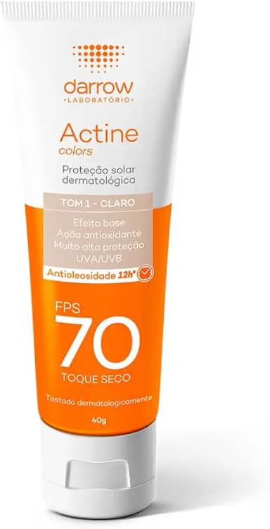 Darrow Actine Colors Fps 70 Pele Clara 40G