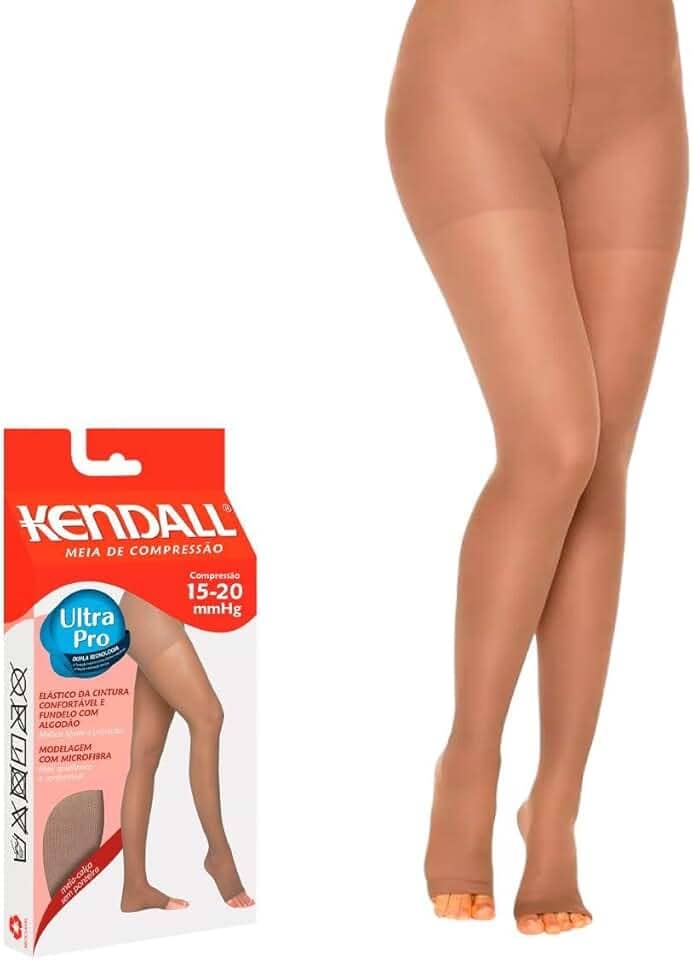 Meia Calça de Compressão Kendall 15-20mmHg sem ponteira 1701