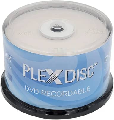 PlexDisc Disco de Mídia Gravável com Marca de Logotipo Dvd-R 4,7 Gb 16X - Eixo de 50 Discos (Ffp) 632-814-Bx