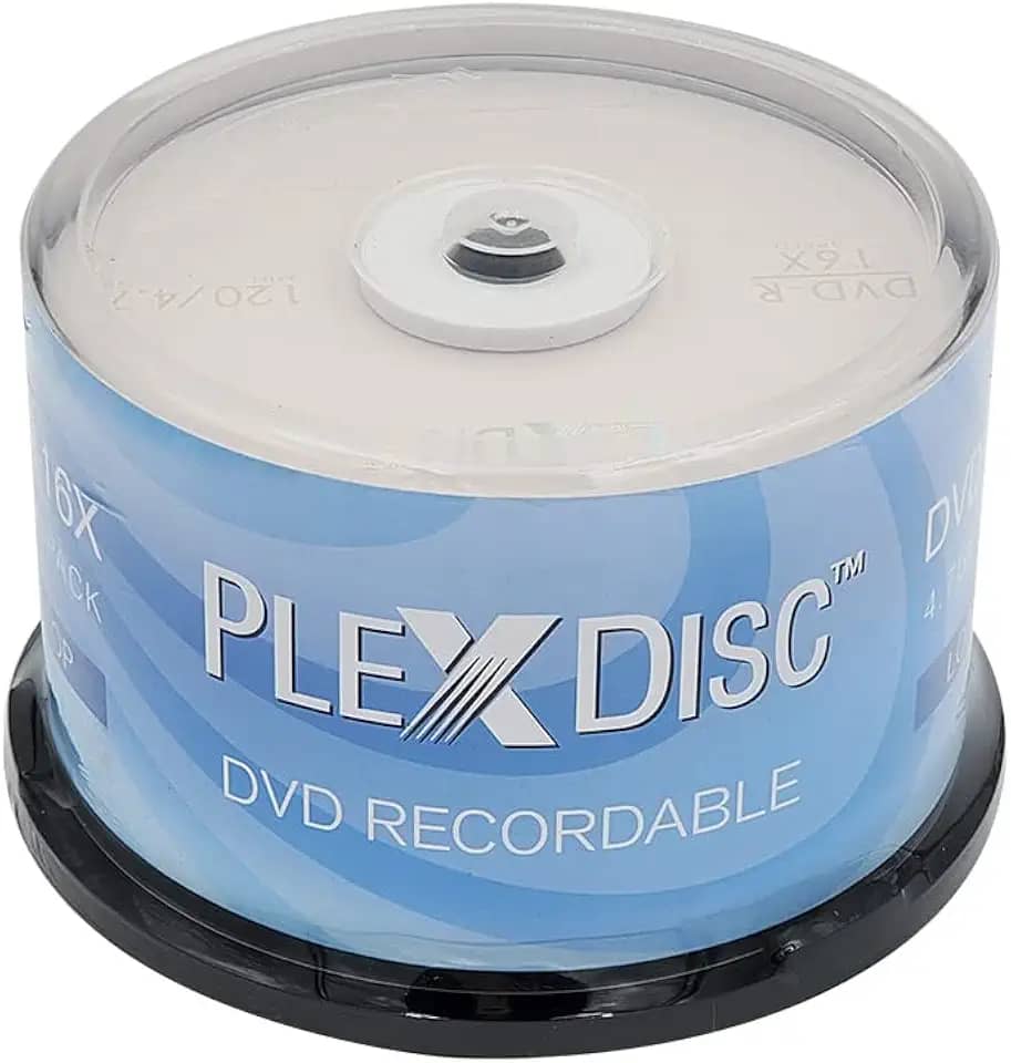 PlexDisc Disco de Mídia Gravável com Marca de Logotipo Dvd-R 4,7 Gb 16X - Eixo de 50 Discos (Ffp) 632-814-Bx