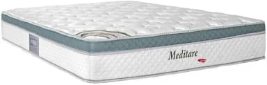 Colchão Queen Mola Ensacada Meditare 158x198x29cm Herval Branco/verde