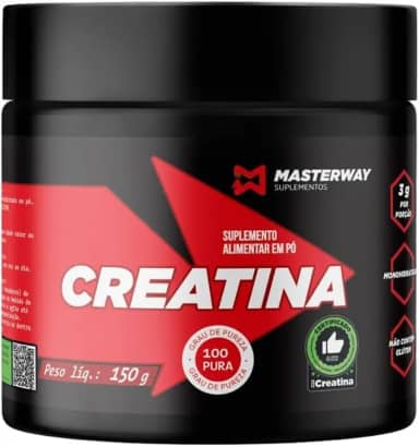 Masterway Suplementos - Creatina 100% Pura Pote 150g