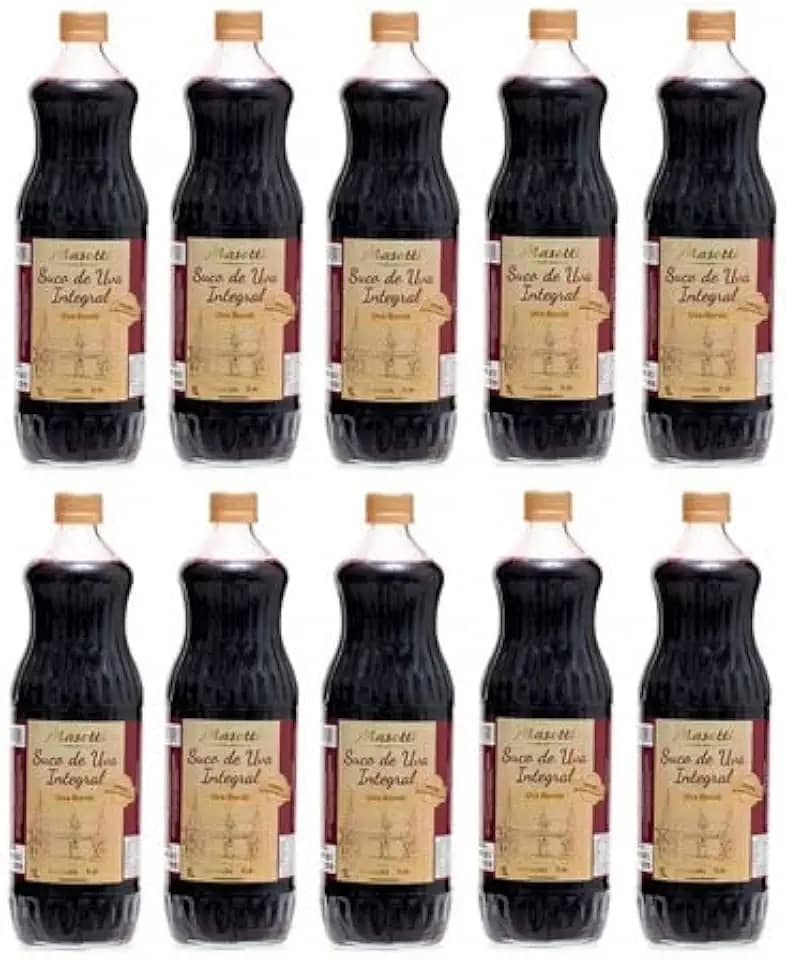 Suco Integral Uva Bôrdo 1l Vinícola Masotti Kit 10 Garrafas