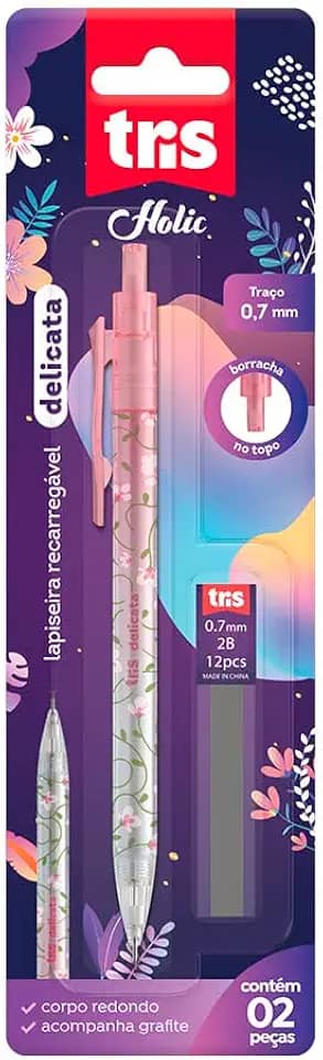Lapiseira Tris Delicata 0.7 mm Cartela 2 Unidades