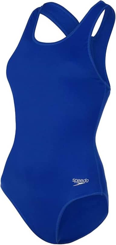 Maiô, Speedo, Acquaplus, Tecido Liso com Costas New Racer e Maior Deslizamento, tamanho M - Azul Real