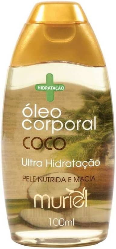 Óleo Corporal Coco 100ml, Muriel, Branco