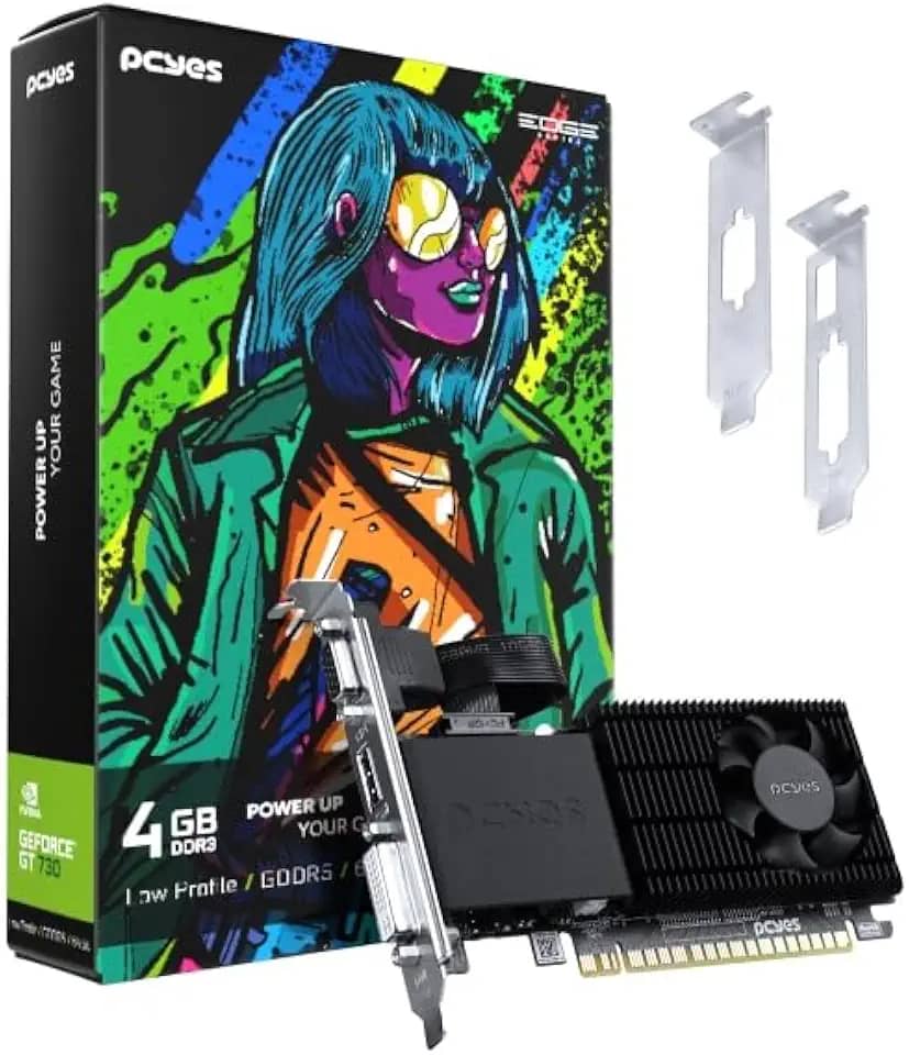 GPU NVIDIA GEFORCE GT730 4GB DDR5 64 BITS PROJETO EDGE LOW PROFILE SINGLE FAN - PVGT730GB4PE