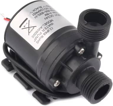 Mini Bomba D'agua 12 volts DC 19w 800 Litros/h Coluna 5m Submersível Irrigação