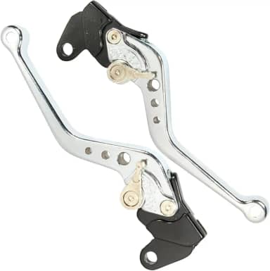 Manete de freio embreagem esportivo a tambor YBR125 Factor 2000 a 2016 par (Cromado)