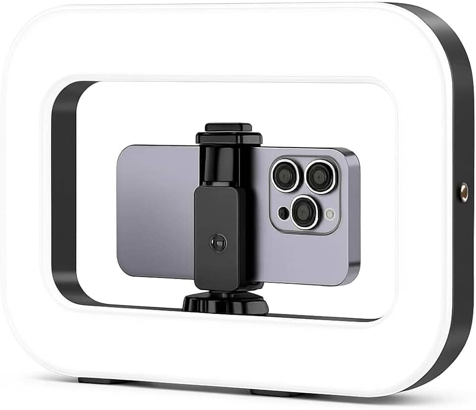 Iluminação Selfie Luz LED Ring Light Estabilizador com Suporte Celular Universal Com Luz De Selfie Youtuber Gravação Fotos Makes Linha Super Premium