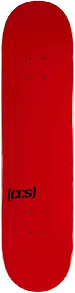 [CCS] Logomarca de skate em branco (vermelho, 17,78 cm)