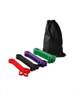 Superband Faixas Elásticas Extensor 4 Intensidades Treino Funcional Academia Exercícios Casa Ar Livre Pilates Músculos