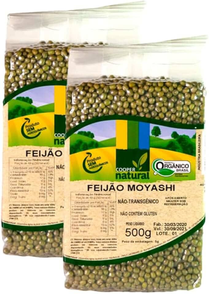Kit 2X: Feijão Moyashi Orgânico Coopernatural 500g