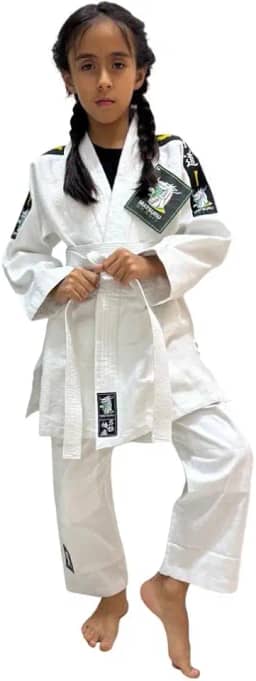 Kimono de Judô Branco Matsuru Adulto ou Infantil com Faixa Branca – Tecido Trançado/Reforçado