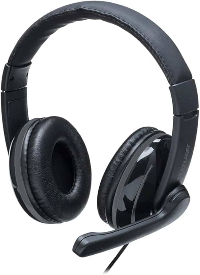 Headset Pro Multilaser P2 Preto/Cinza - PH316, universal