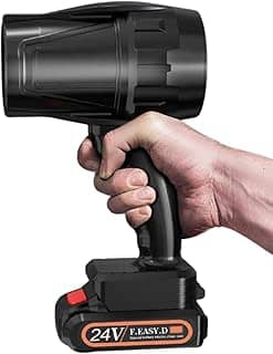 Soprador De Folhas Turbo Portátil C/Baterias Potente