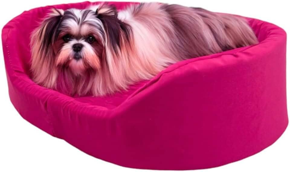 Cama Europa Fit Raça Pequeno para Cachorro Gato e Coelho Pet (Rosa)