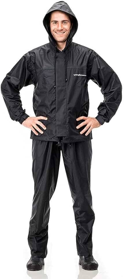 Capa de Chuva Pantaneiro + Resistente em Nylon com Capuz Impermeável