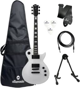Kit Guitarra Tagima Almach LesPaul White + Capa + Acessórios