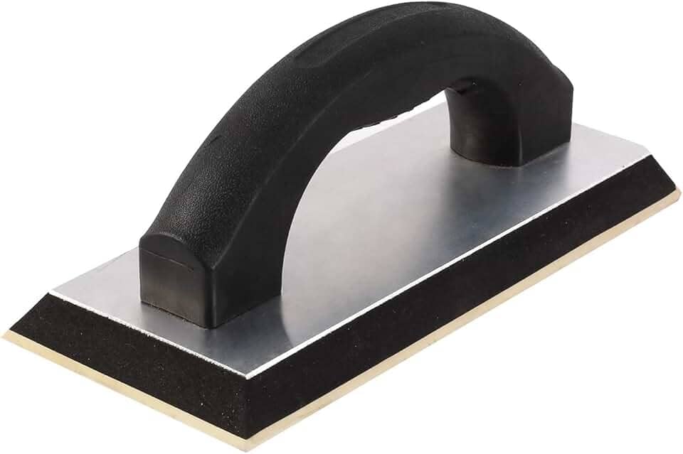 Desempenadeira Para Rejunte Borda Redonda Para Acabamento de Pisos e Paredes Cerâmicas Construção