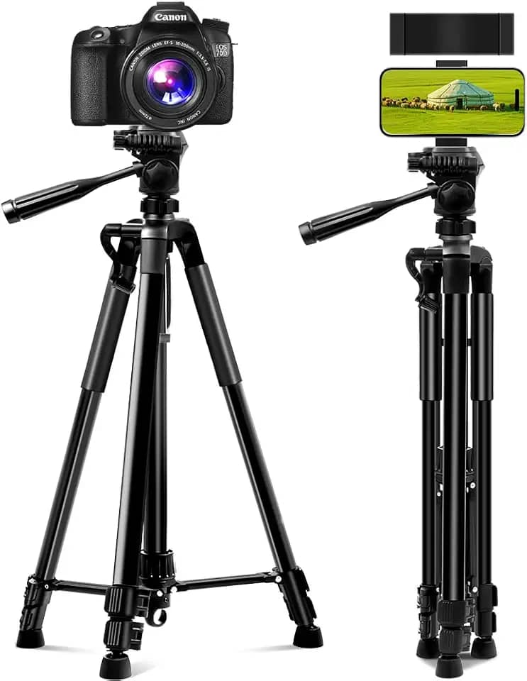 Tripé Universal Profissional para Câmeras Fotográficas - Preto