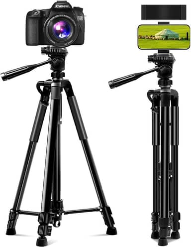 Tripé Universal Profissional para Câmeras Fotográficas - Preto