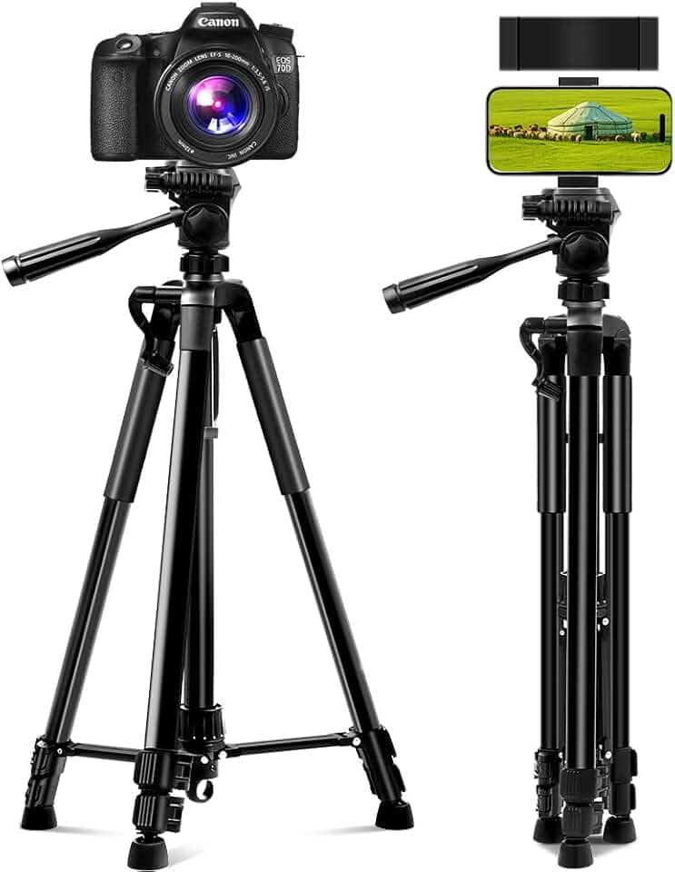 Tripé Universal Profissional para Câmeras Fotográficas - Preto