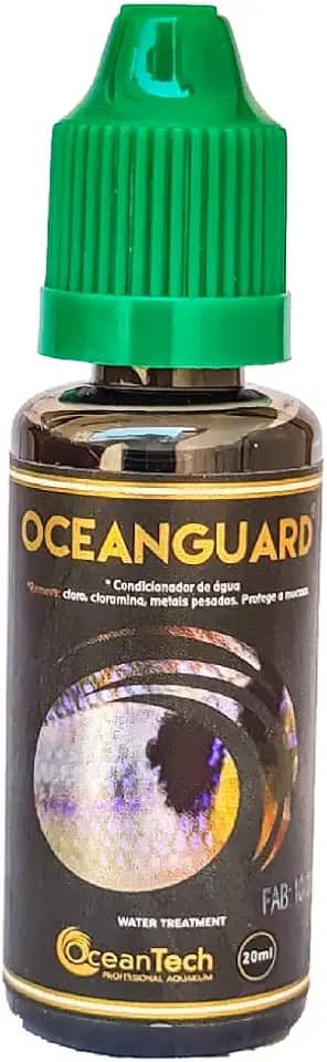 Condicionador de Agua 20ml Ocean Guard remove cloro Aquario