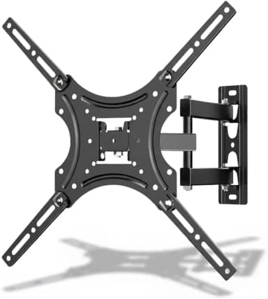 Suporte Articulado De Parede Para TV 26" A 55" Polegadas Duplo 360° E 180° Drywall E Madeira Compatível Com Samsung LG AOC TCL Philco Philips Universal