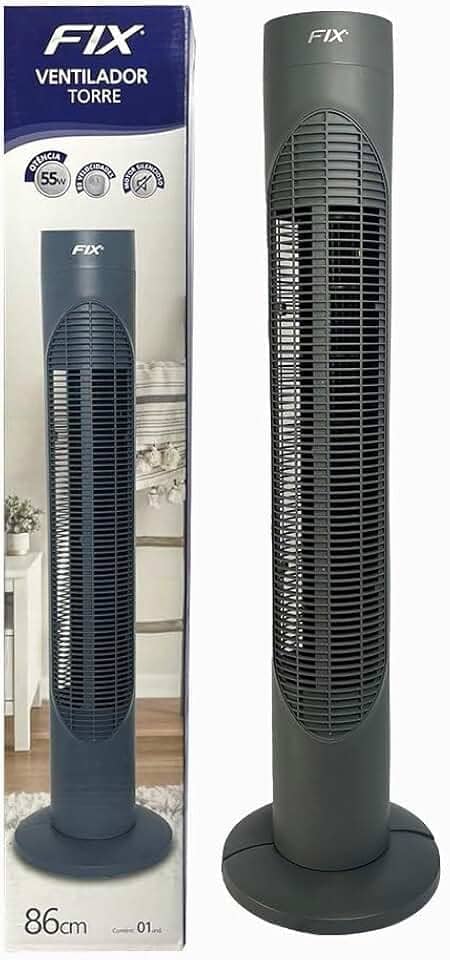 Ventilador de Torre Circulador De Ar 3 Níveis de Velocidade Cinza Potente Silencioso Compacto 220v Verão Calor