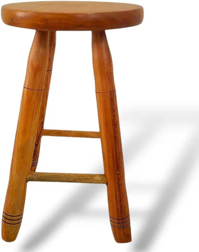 BANCO DE MADEIRA MÉDIO 50CM BANQUETA DE MADEIRA TAMBORETE SEM VERNIZ BANCO DE MADEIRA PARA VARANDA